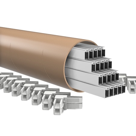 Ritescreen Lineal Frame Kit - White - w/ Corners, 20PK FG2LINKIT72WC-C